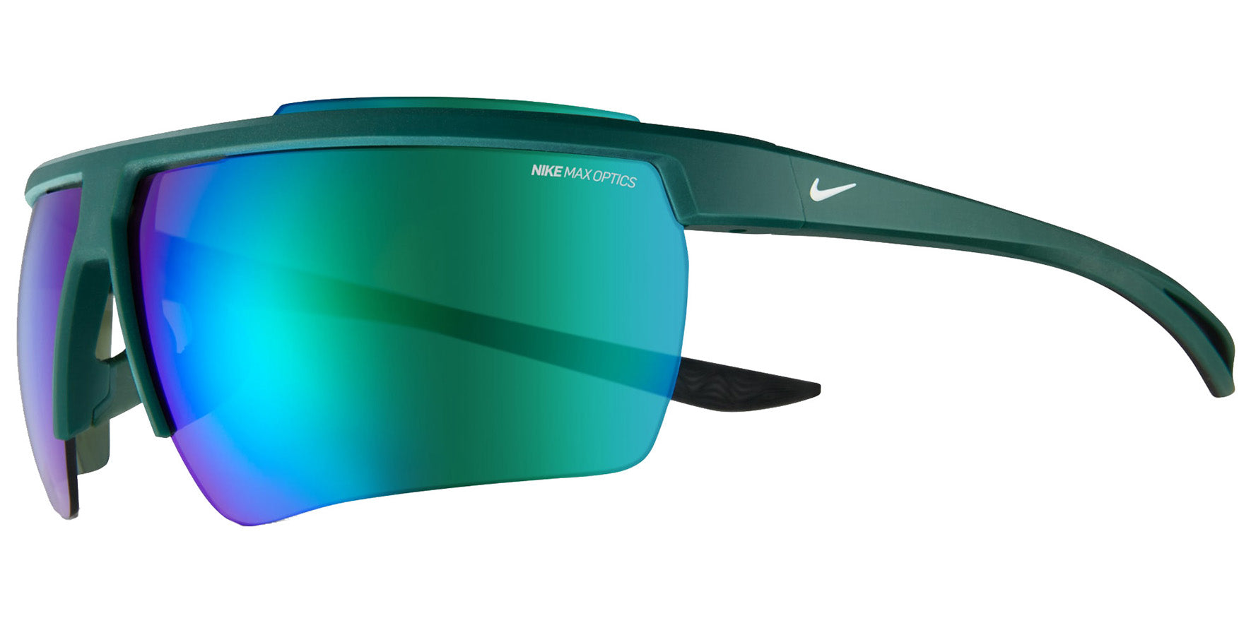 Nike Windshield 20 Semi-Rimless Wrap w/ MAX Optics Mirrored Lens - Eyedictive