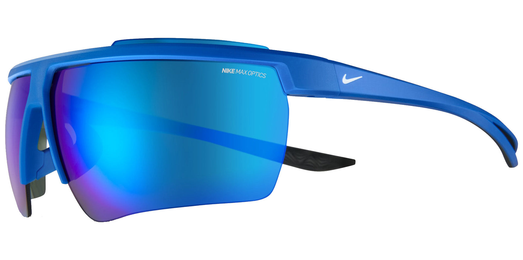 Nike Windshield 20 Semi-Rimless Wrap w/ MAX Optics Mirrored Lens - Eyedictive