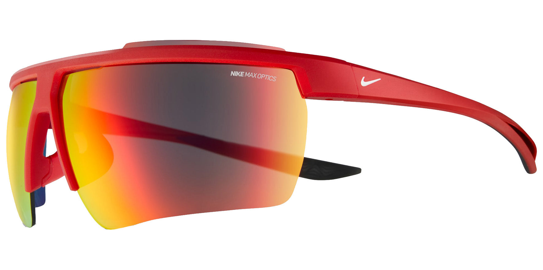 Nike Windshield 20 Semi-Rimless Wrap w/ MAX Optics Mirrored Lens - Eyedictive