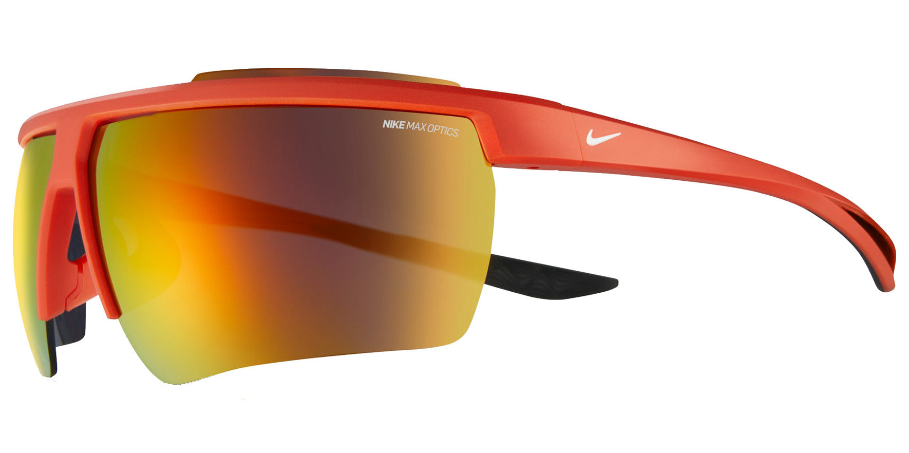Nike Windshield 20 Semi-Rimless Wrap w/ MAX Optics Mirrored Lens - Eyedictive