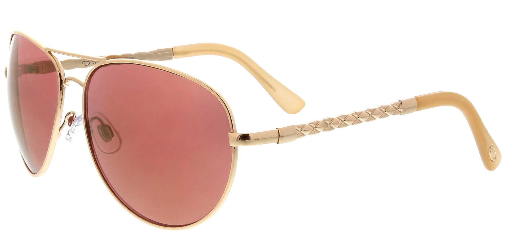 Oscar By Oscar de la Renta Curved Aviator