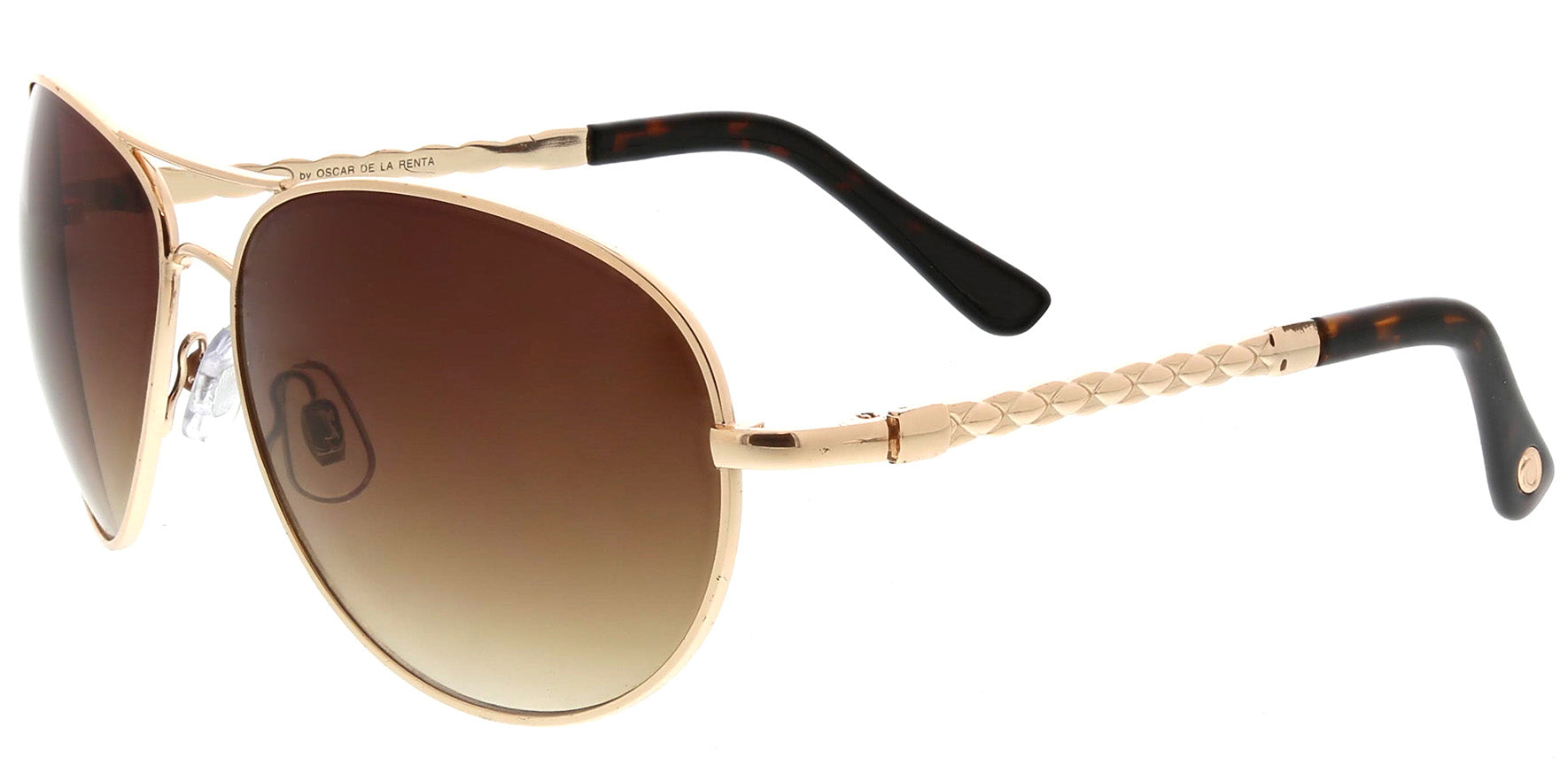 Oscar By Oscar de la Renta Curved Aviator