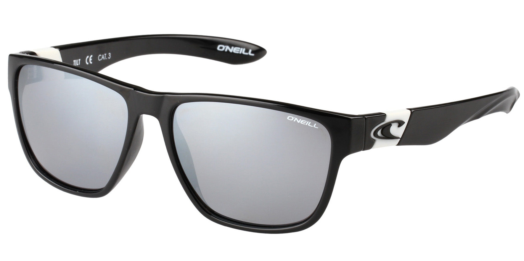 O'Neill Tilt 2.0 Matte Black Soft Square w/ Mirror Lens