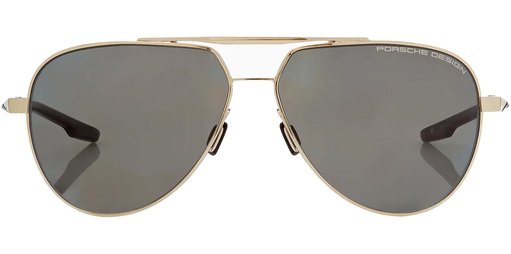 Porsche Design Polarized Gold-Tone Modern Aviator w/ VisionDrive Lens