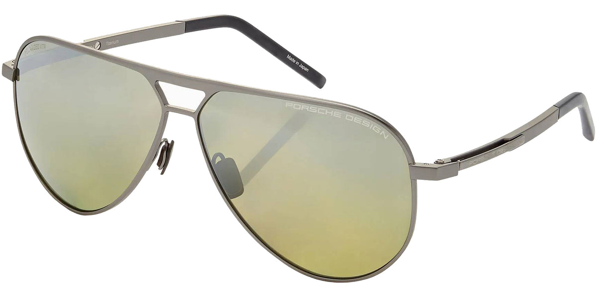 Porsche Design Polarized Titanium Aviator w/ Spring Hinges