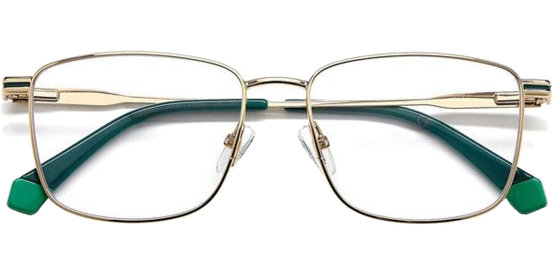Polaroid Square Eyeglass Frames w/ Polarized Clip-On Lens - Eyedictive