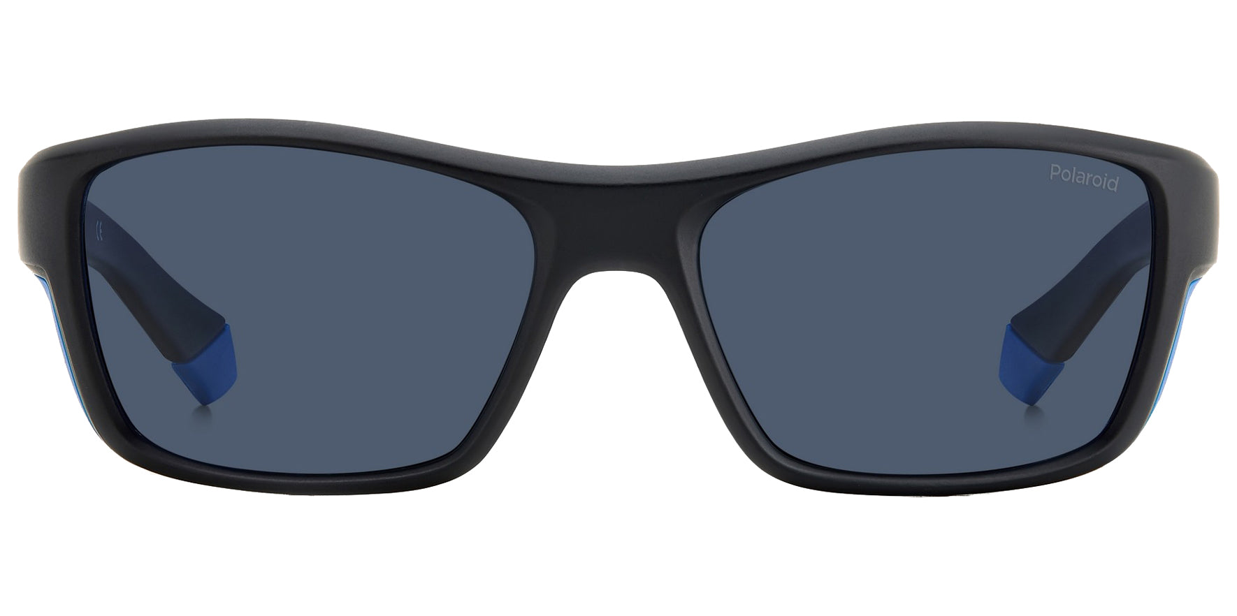 Polaroid Polarized Black Azure Rectangular Wrap
