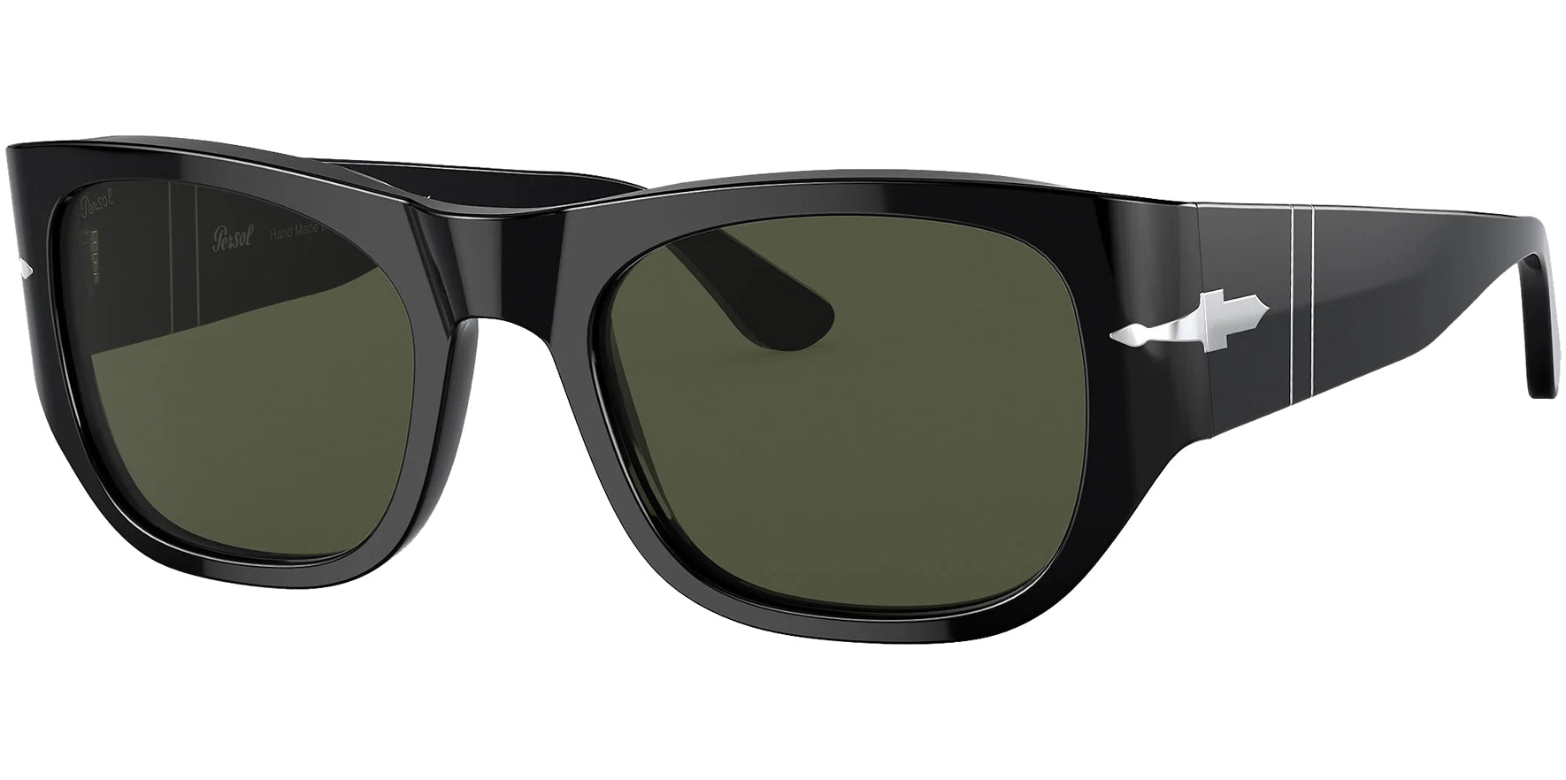 Persol Black Soft Square w/ Glass Lens