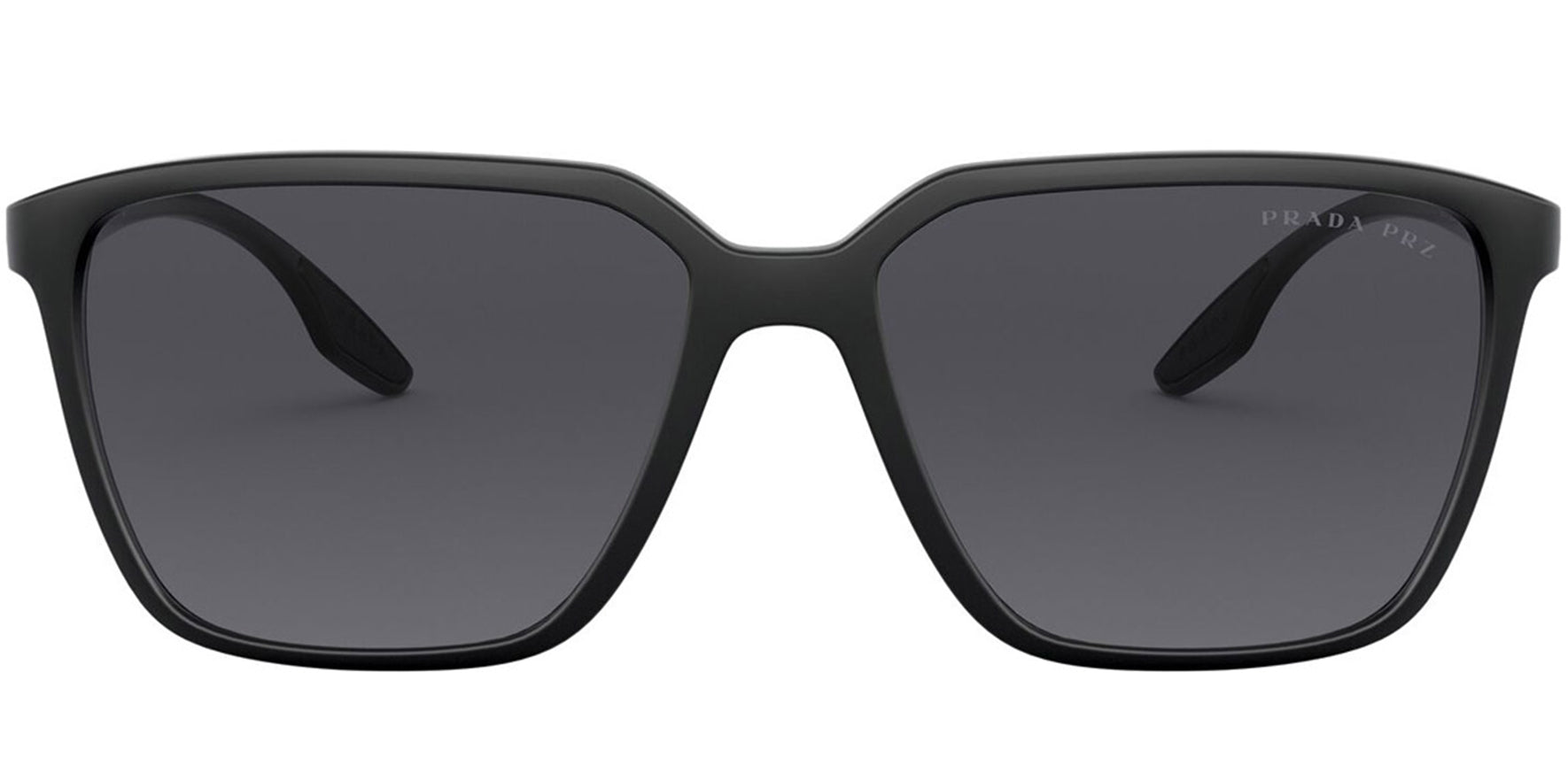 Prada Linea Rossa Polarized Demi-Shiny Black Modern Square - Eyedictive