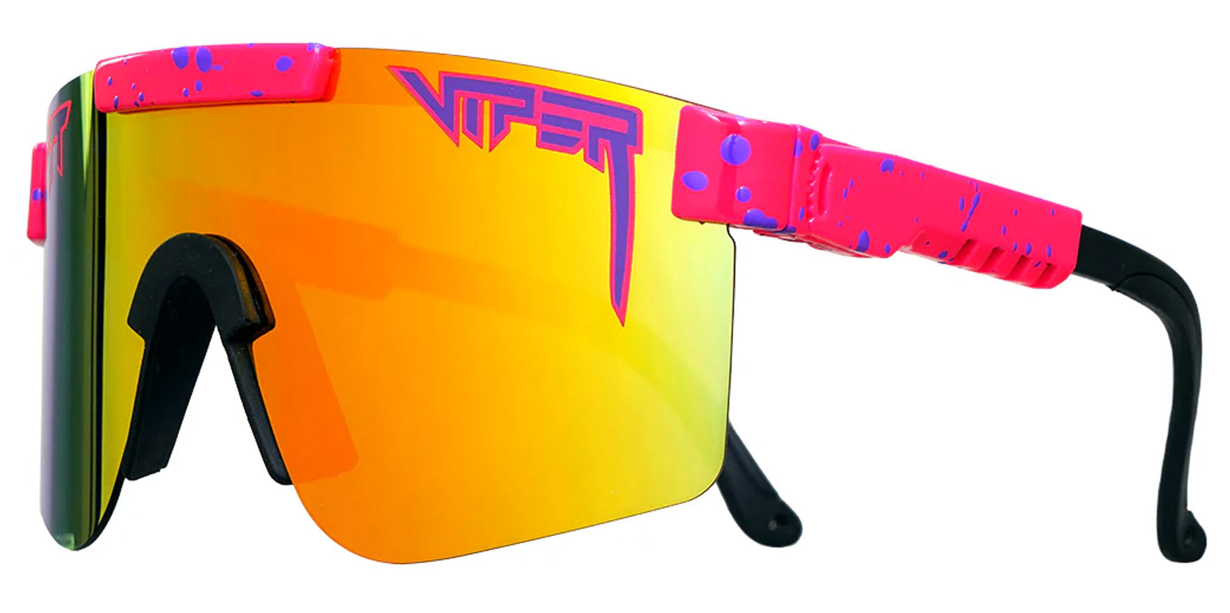 Pit Viper Radical Single Wide Polarized Pink Shield w/ Mirror Lens