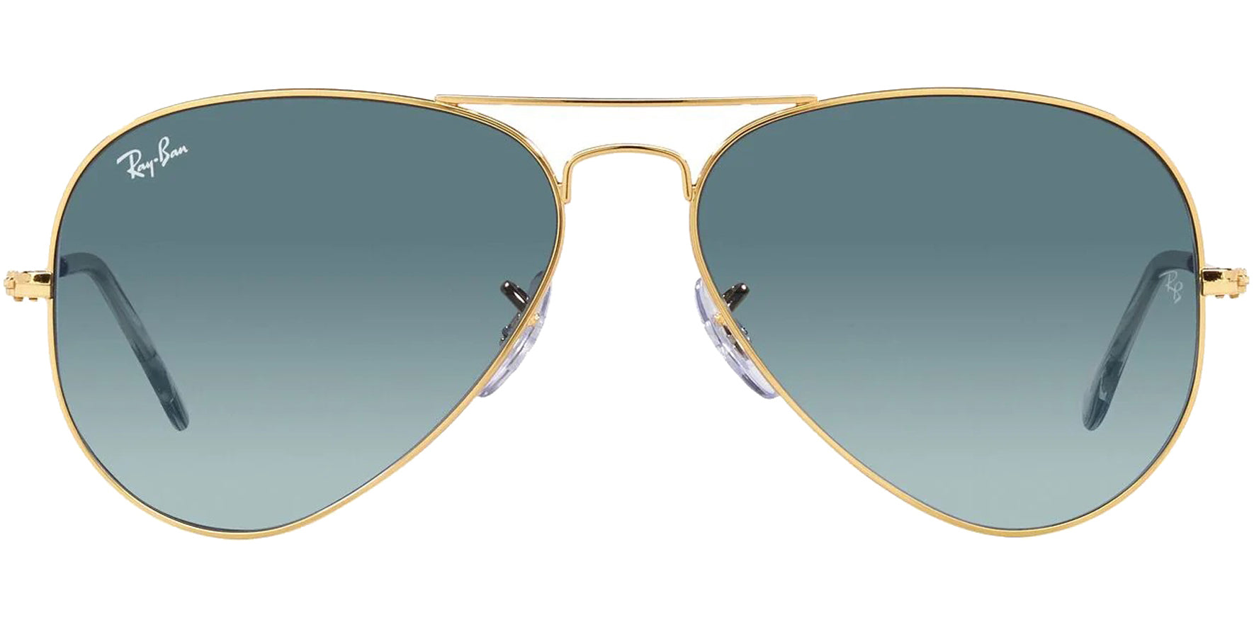Ray-Ban Gold-Tone Aviator w/ Slim Temples