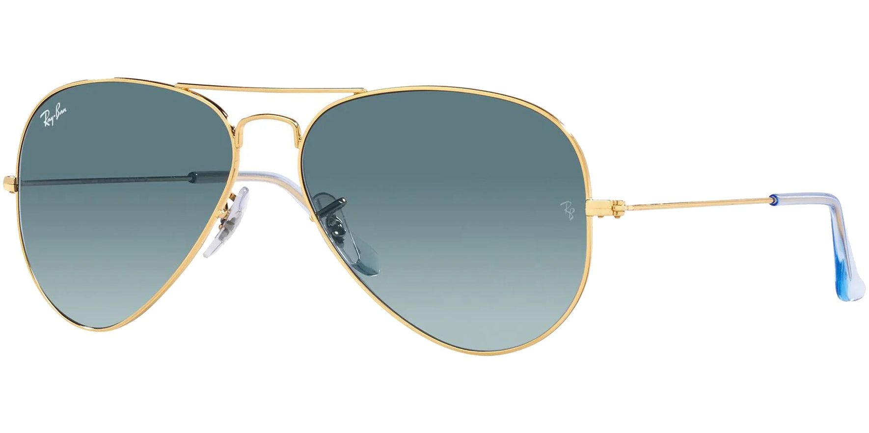 Ray-Ban Gold-Tone Aviator w/ Slim Temples