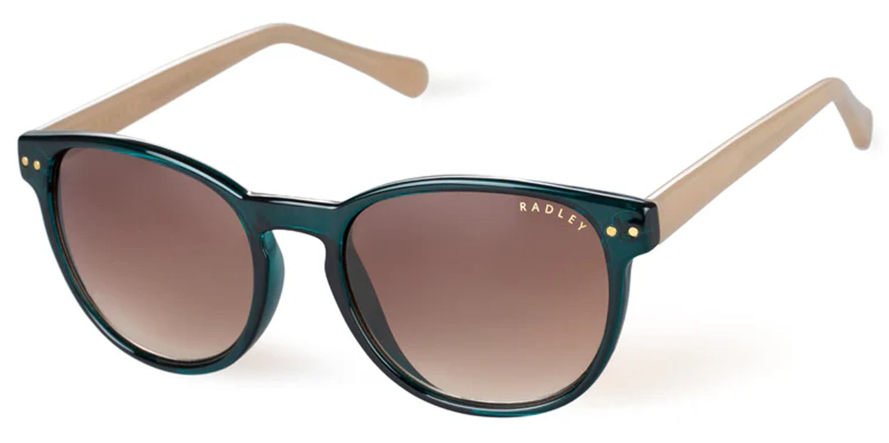 Radley RDS Una Turquoise Crystal Green Sunglasses w/ Gradient Lens