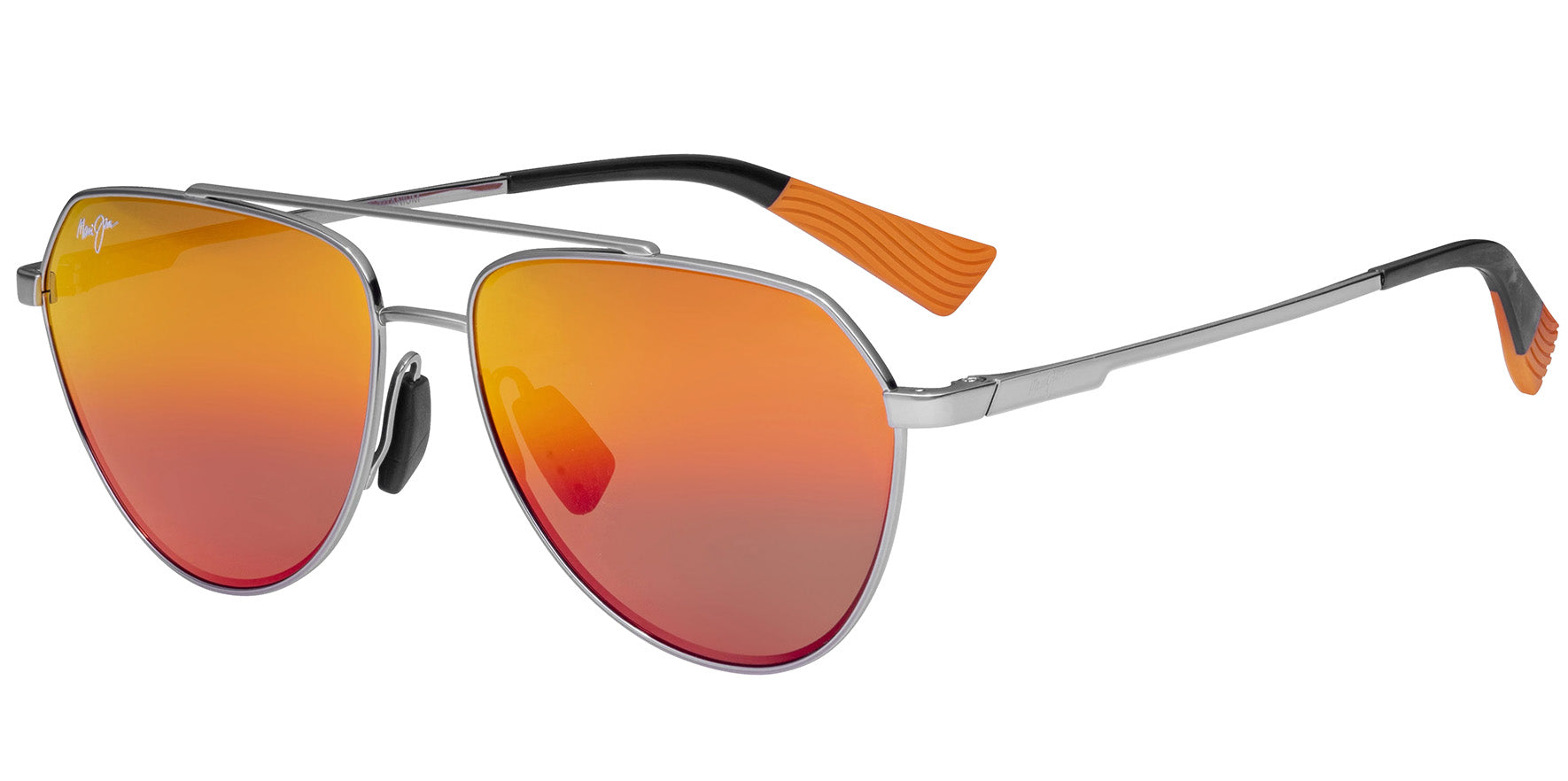 Maui Jim Waiwai Polarized Titanium Modern Aviator