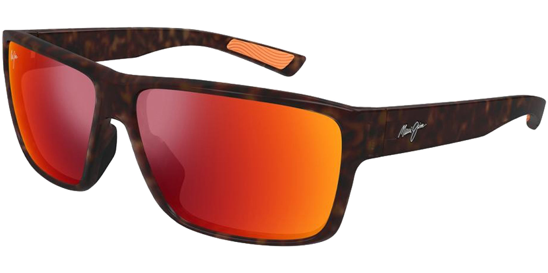 Maui Jim Uila Polarized Square Wrap w/ Glass Lens