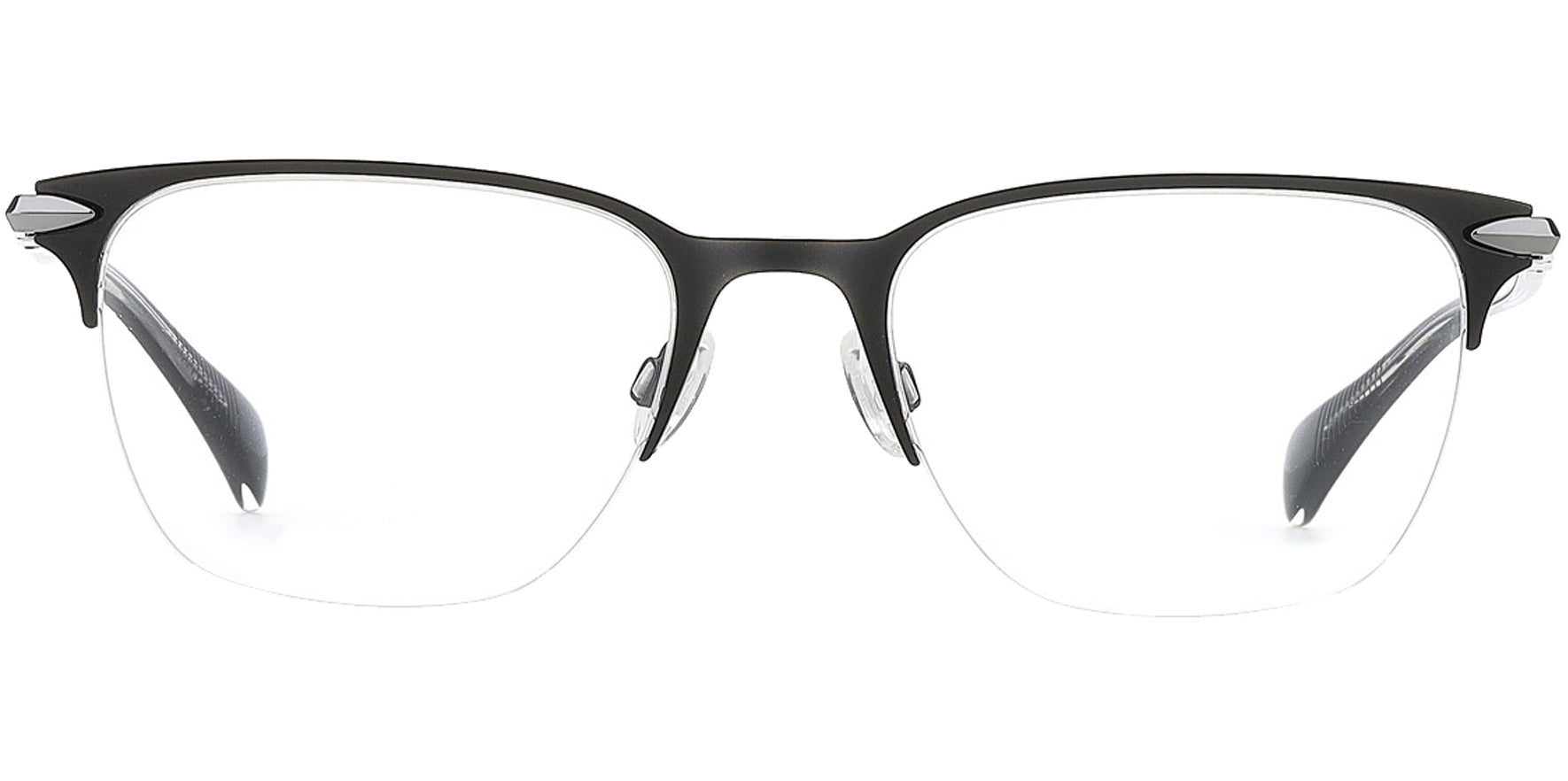 Rag & Bone Semi-Rimless Browline Square Eyeglass Frames