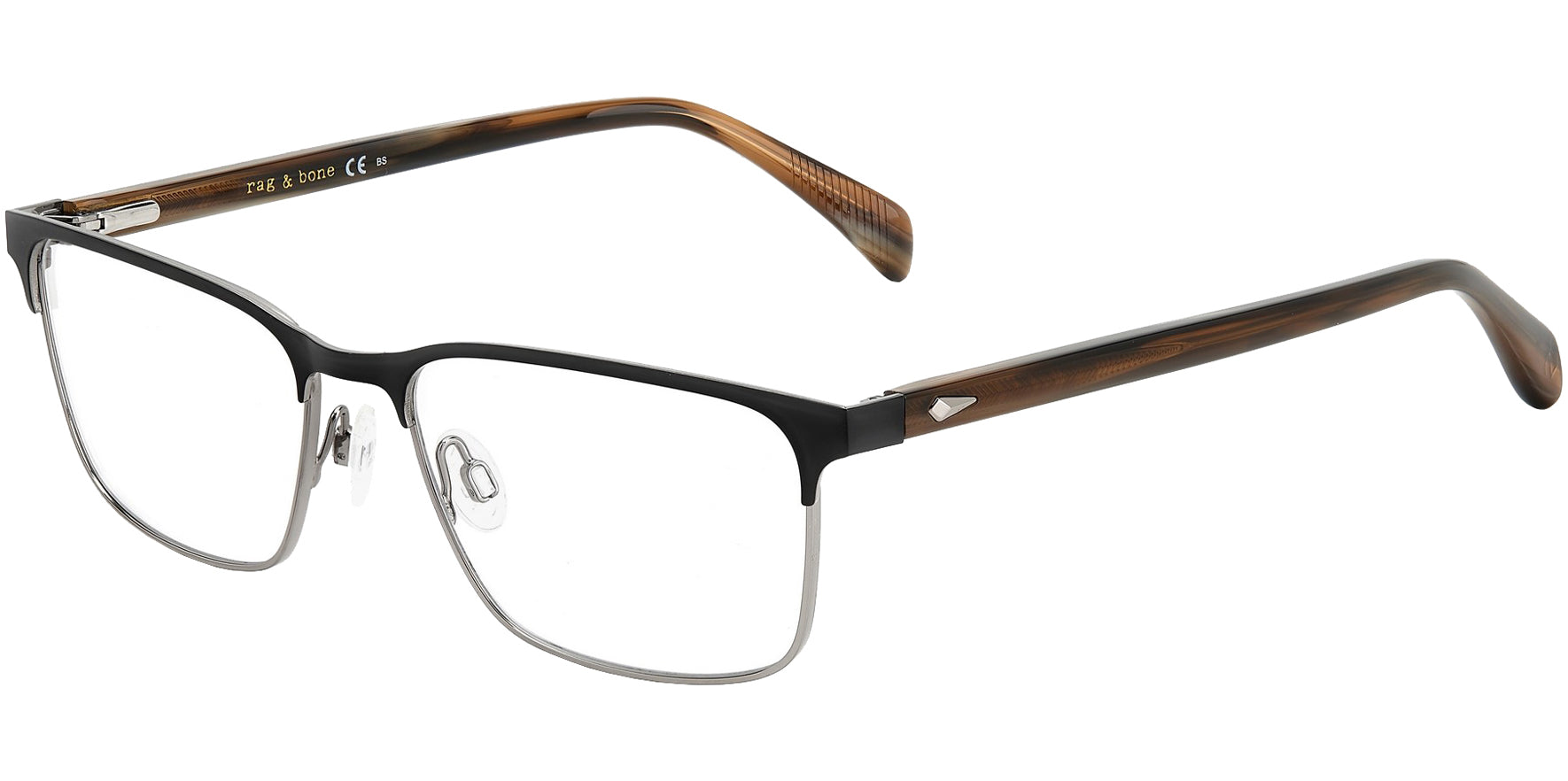 Rag & Bone Browline Rectangle Eyeglass Frames