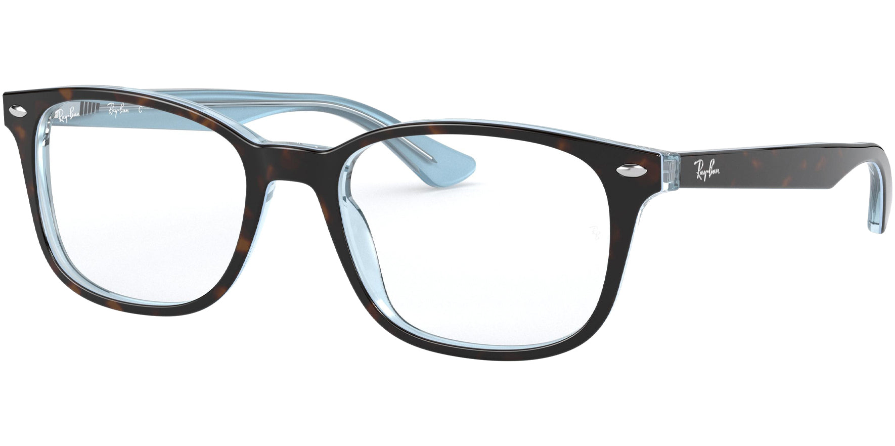Ray-Ban Soft Square Classic Eyeglass Frames w/ Spring/Flex Hinges