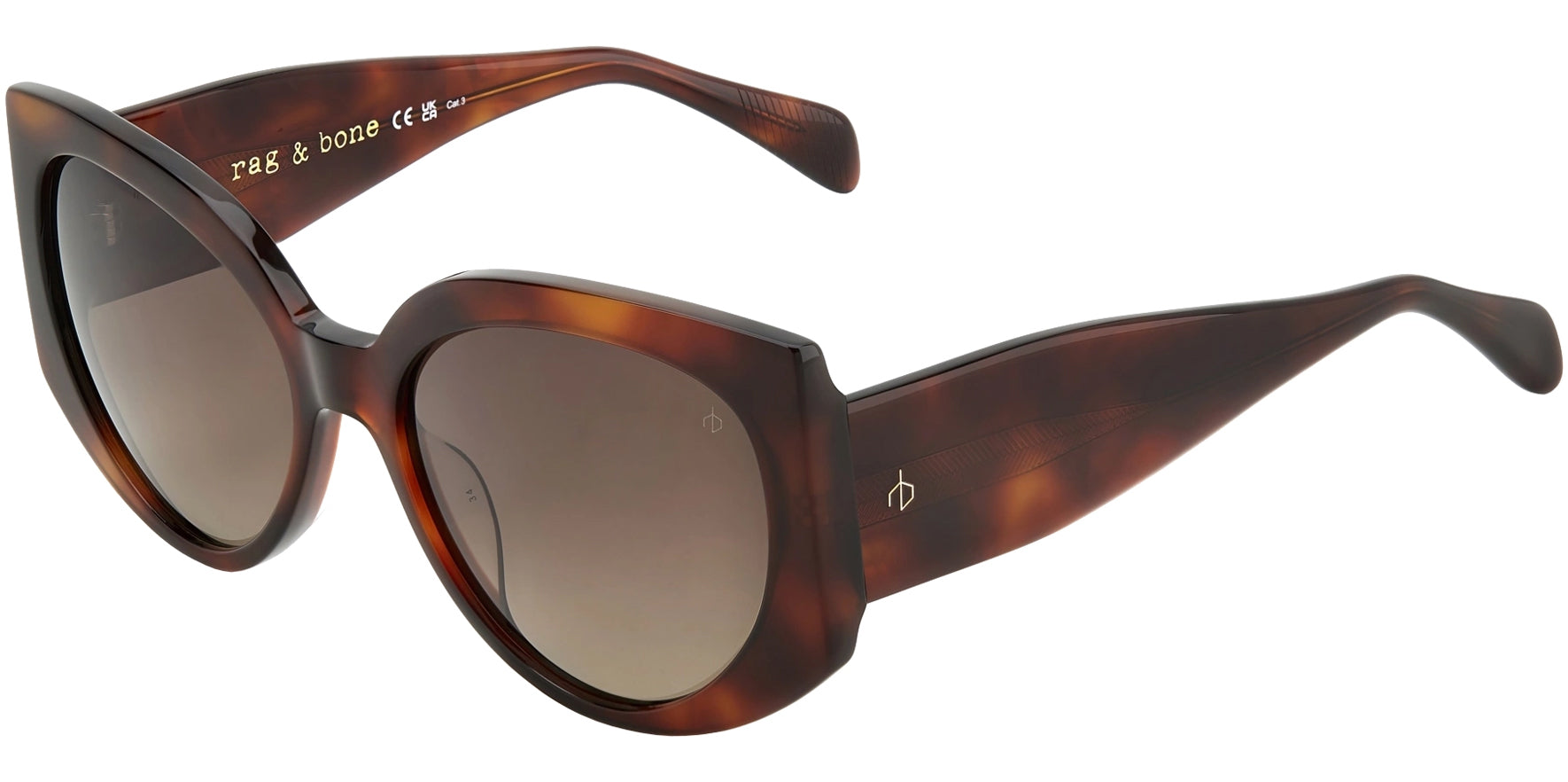 Rag & Bone Lorne Geometric Cat Eye w/ Gradient Lens - Eyedictive