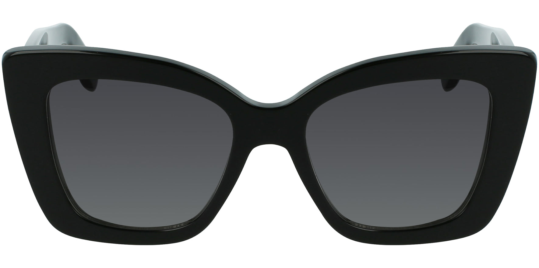 Salvatore Ferragamo Black Chunky Butterfly W/ Gradient Lens - Eyedictive