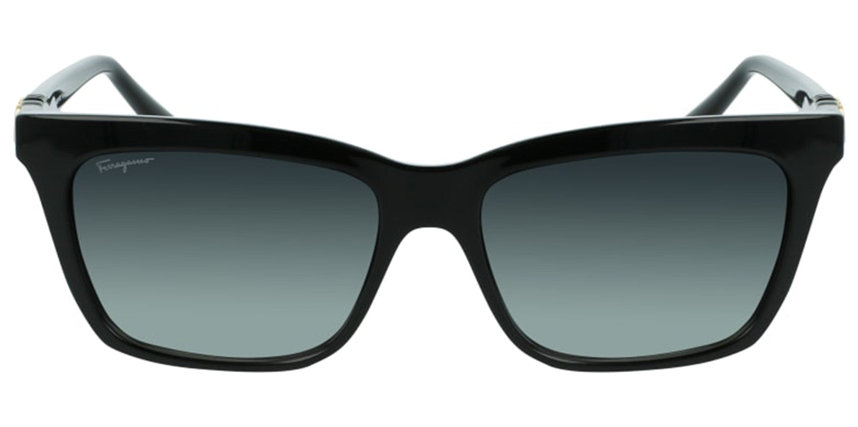 Salvatore Ferragamo Angled Square w/ Gradient Lens