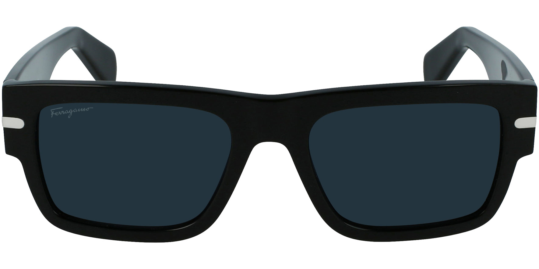 Salvatore Ferragamo Black Square W/ Maxi Temples - Eyedictive