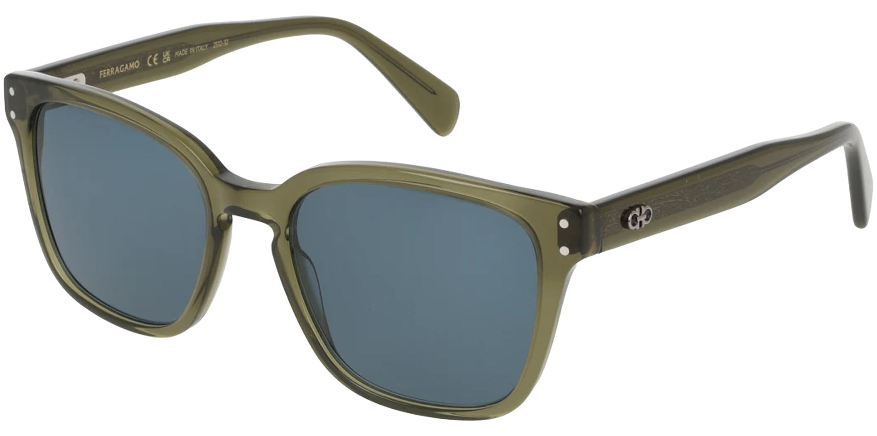 Ferragamo Soft Square w/ Keyhole Bridge