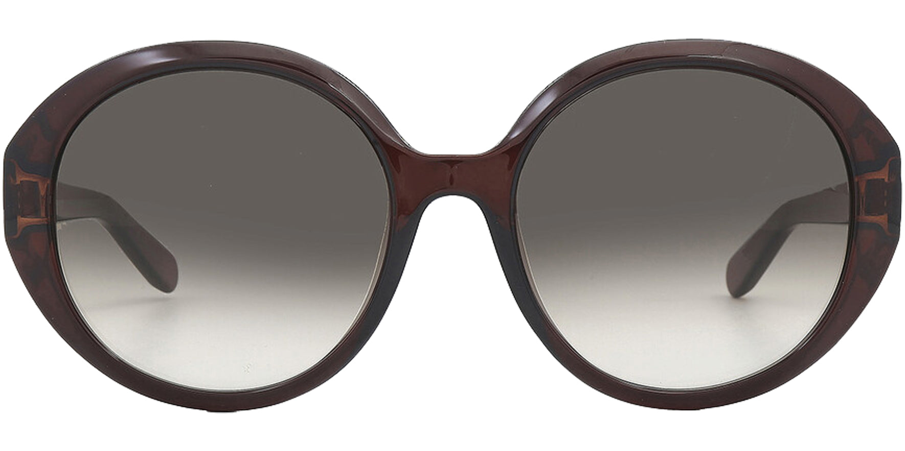 Ferragamo Oversized Round Sunglasses w/ Gradient Lens