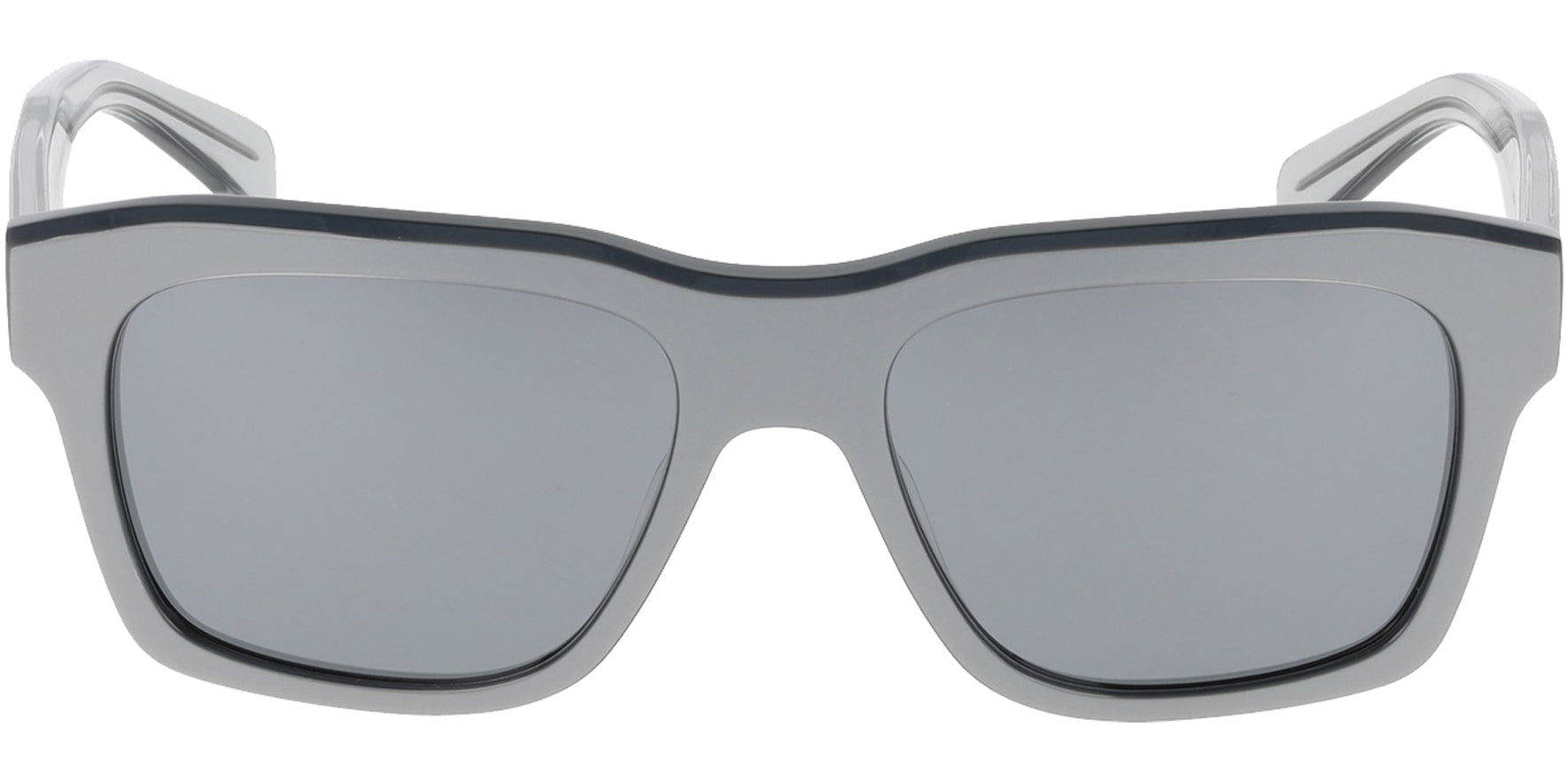 Ferragamo Chunky Oversized Retro Square w/ Mirror Lens