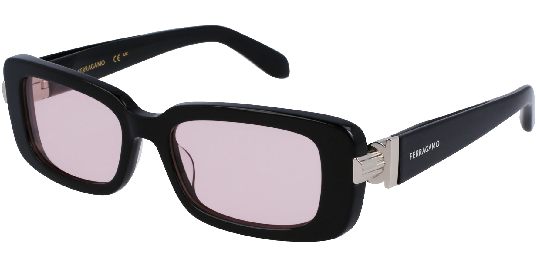 Ferragamo Black Soft Rectangle
