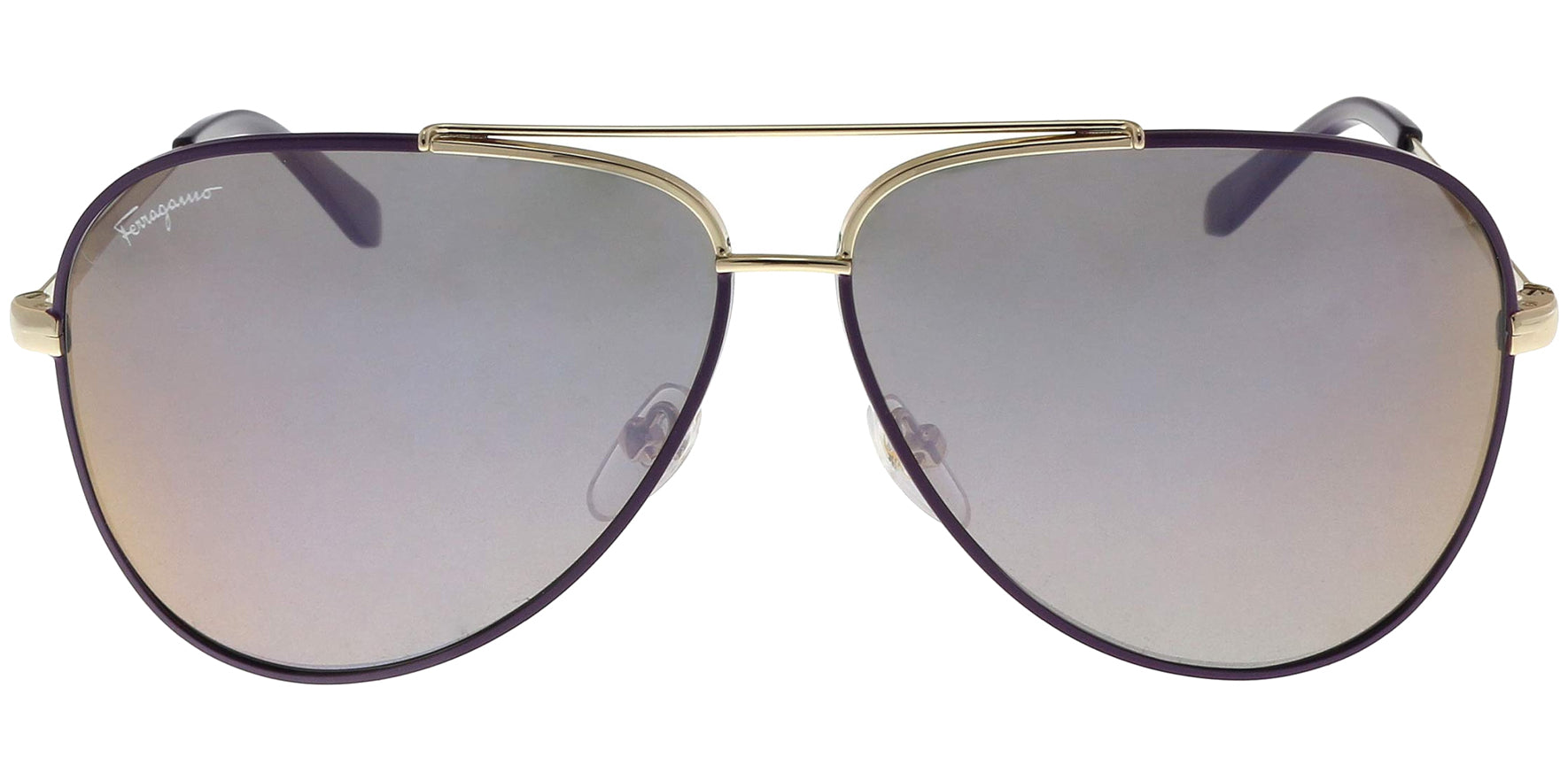 Salvatore Ferragamo Classic Two-Tone Aviator - Eyedictive