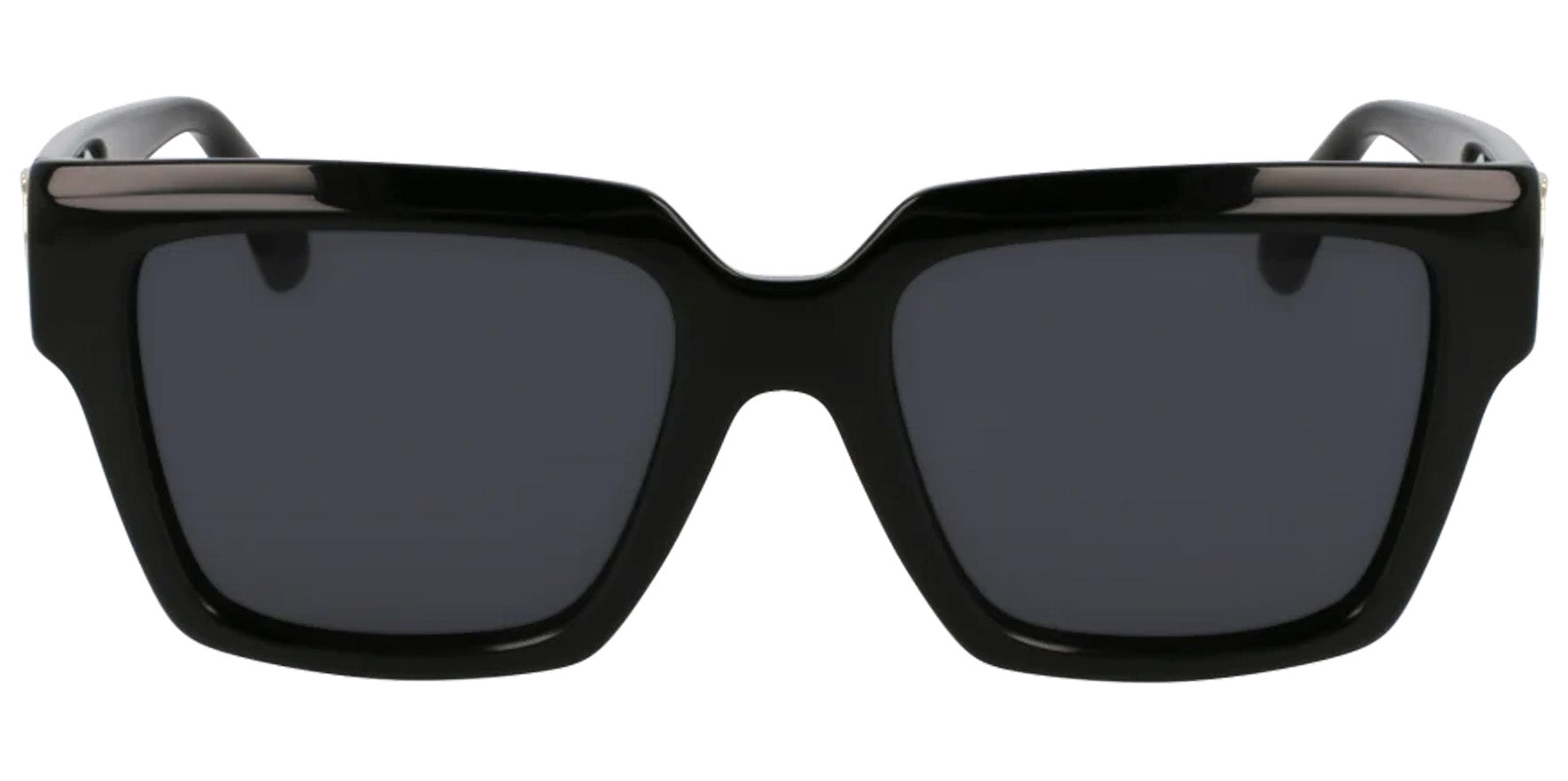 Ferragamo Geometric Bevel Rim Square