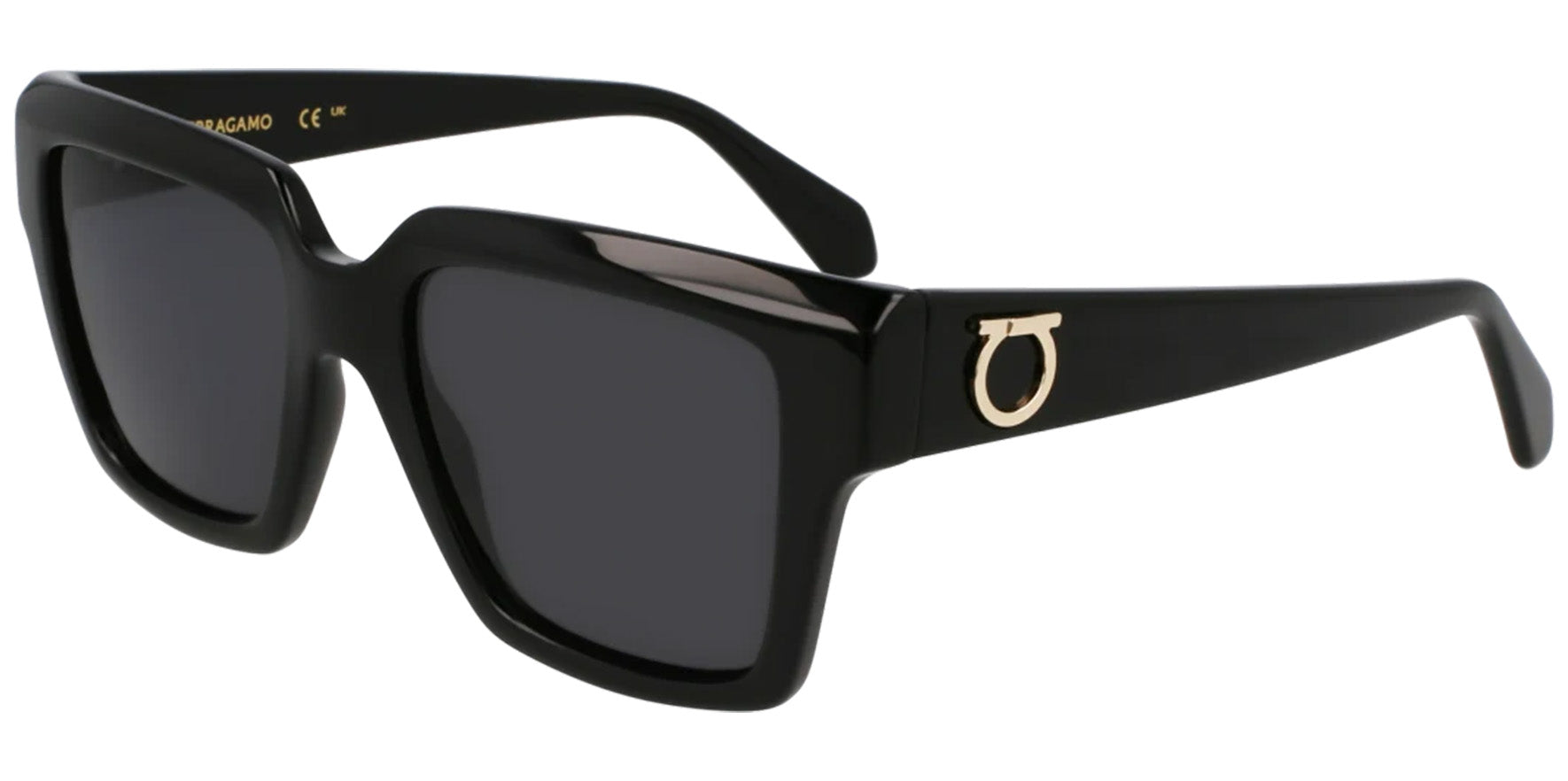 Ferragamo Geometric Bevel Rim Square