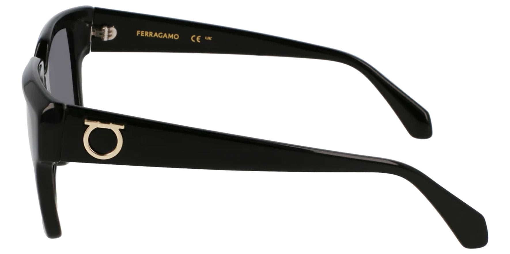 Ferragamo Geometric Bevel Rim Square
