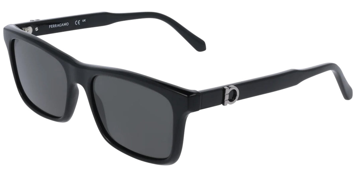 Ferragamo Rectangle w/ Gancio Temple Detail