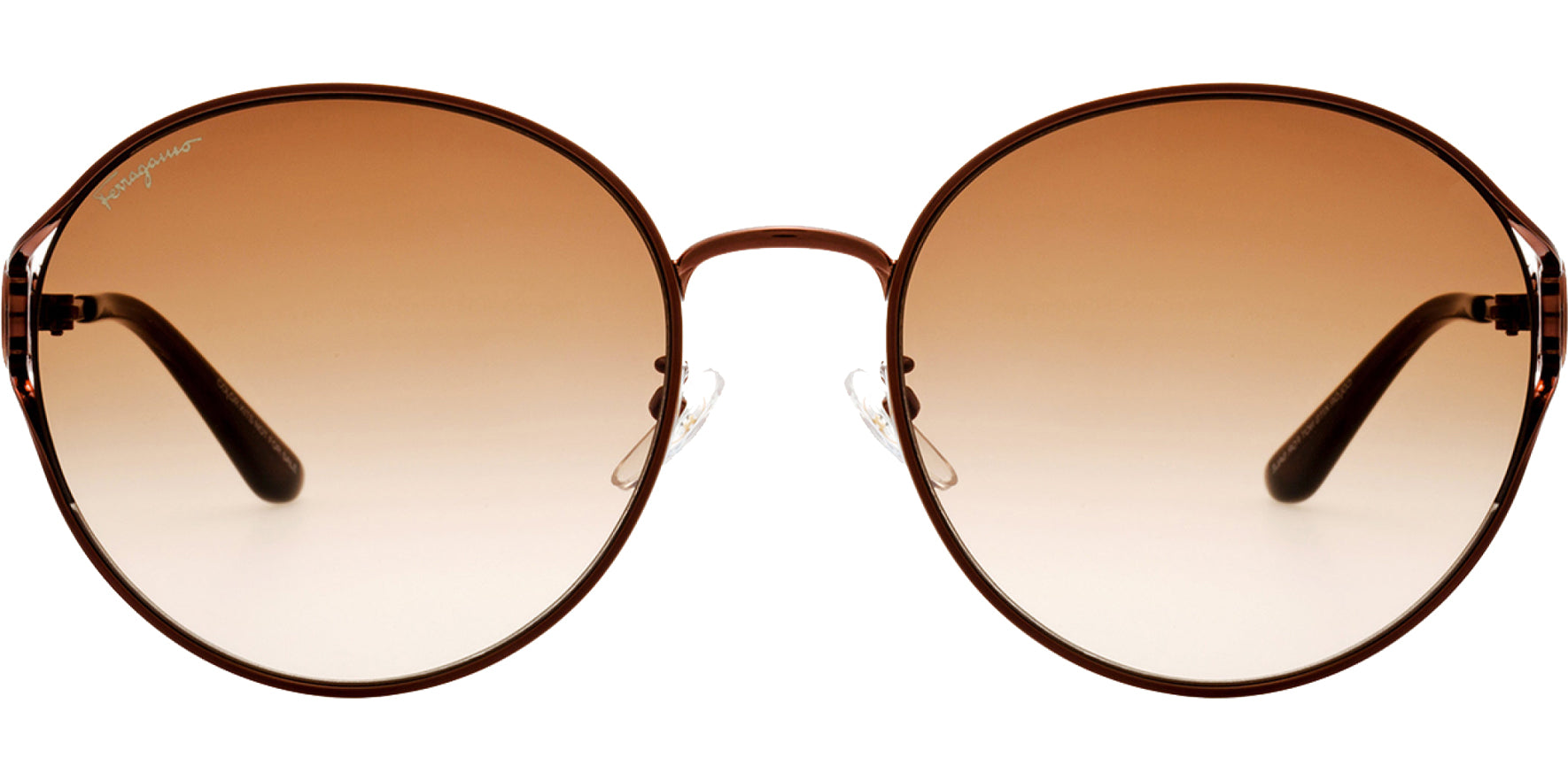 Salvatore Ferragamo Alt Fit Oversize Cutaway Round - Eyedictive