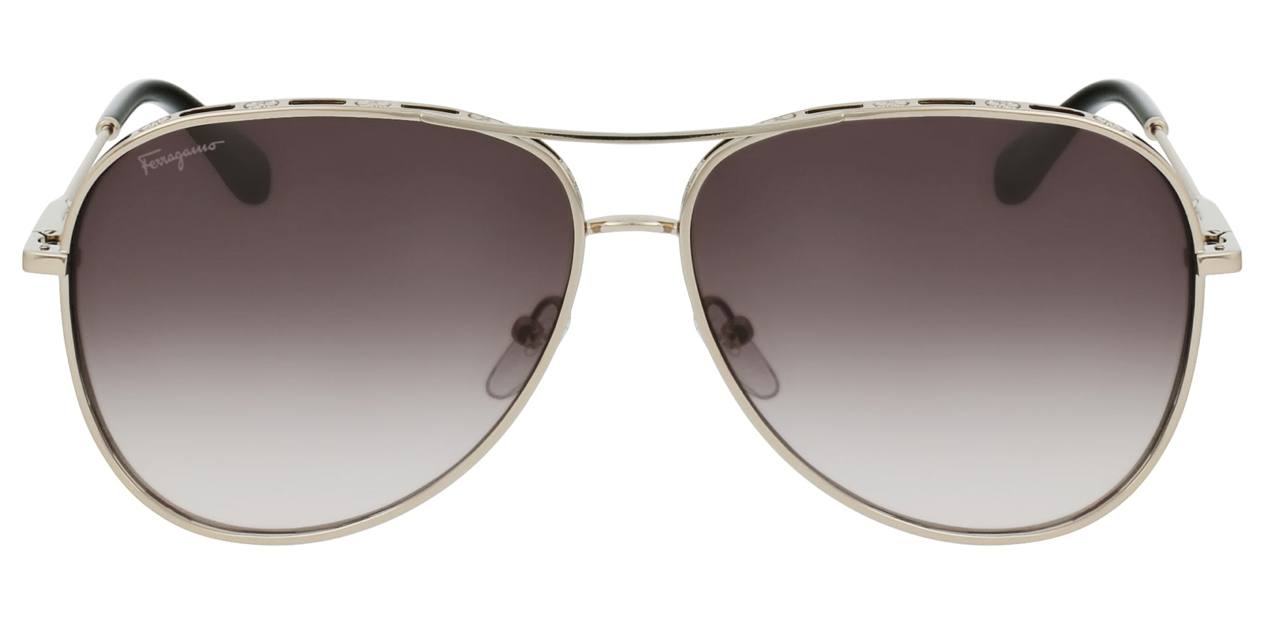Salvatore Ferragamo Aviator W/ Gradient Lens - Eyedictive