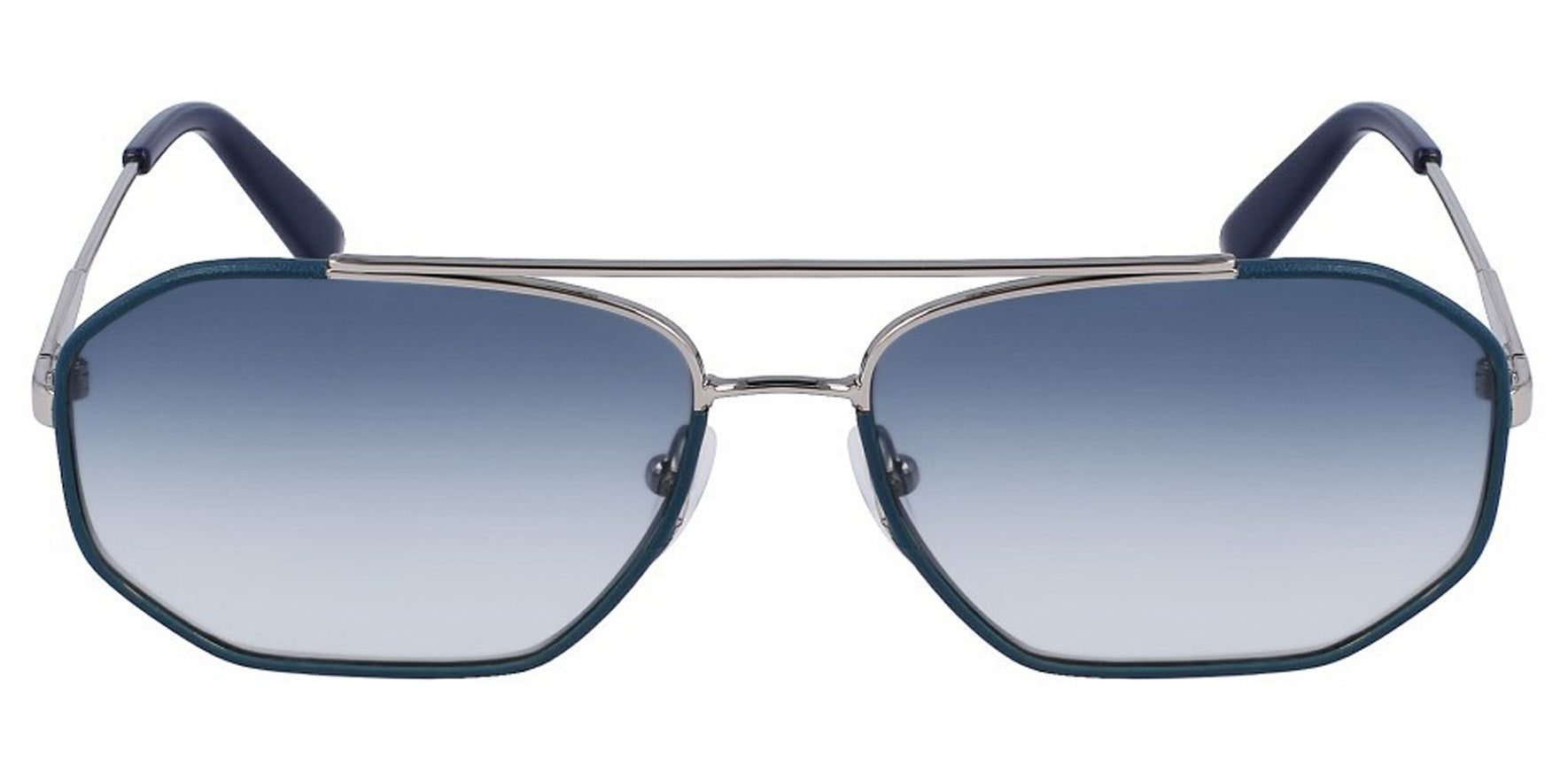 Ferragamo Slim Geometric Navigator w/ Leatherette Rims