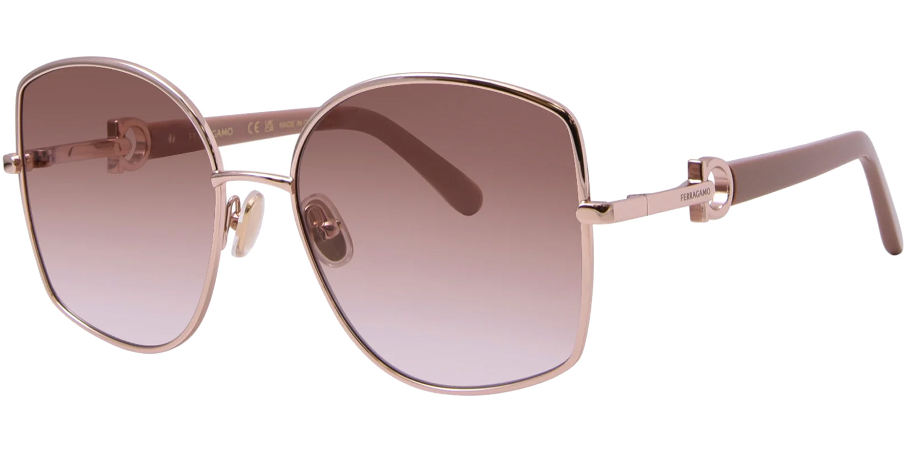 Ferragamo Oversized Butterfly w/ Gradient Lens