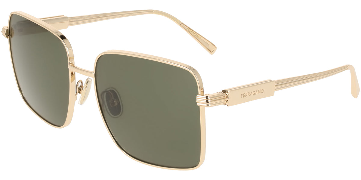Ferragamo Oversized Square w/ Metal Nose Pads