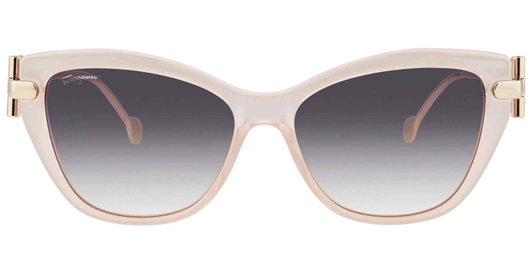 Salvatore Ferragamo Cat Eye w/ Gancio Metal Temples - Eyedictive