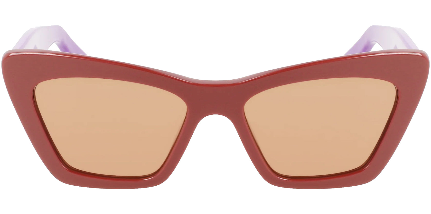 Ferragamo Dark Brown/ Violet Retro Cat-Eye