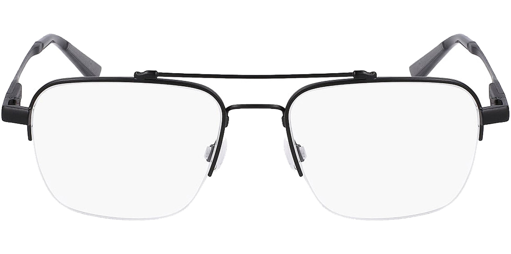 Shinola Flexon Half-Rim Titanium Navigator Eyeglass Frame