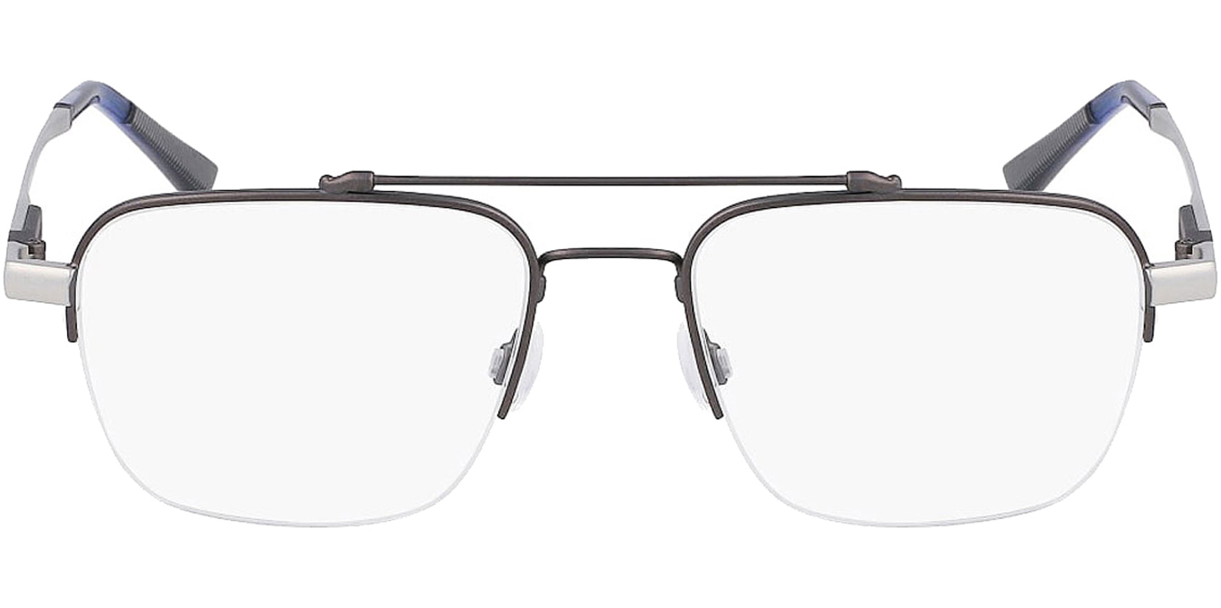 Shinola Flexon Half-Rim Titanium Navigator Eyeglass Frame