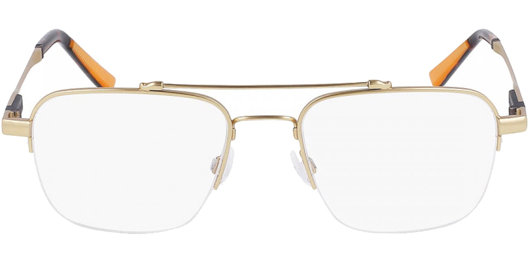 Shinola Flexon Half-Rim Titanium Navigator Eyeglass Frame