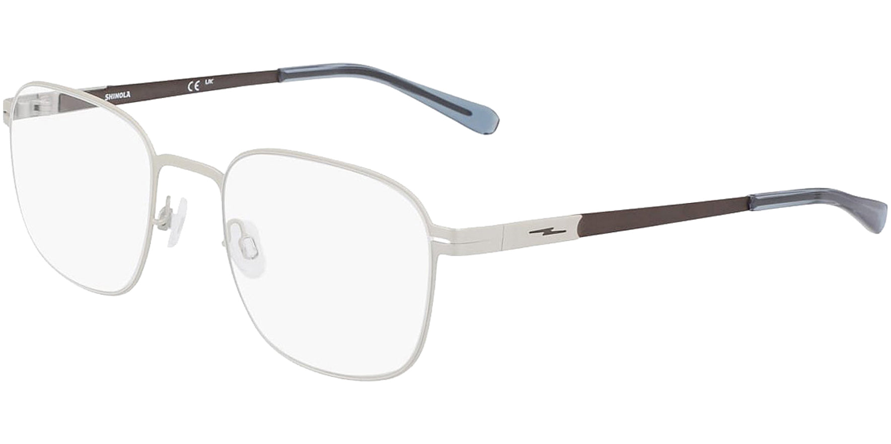 Shinola Flexon Curvy Soft Square Titanium Eyeglass Frame