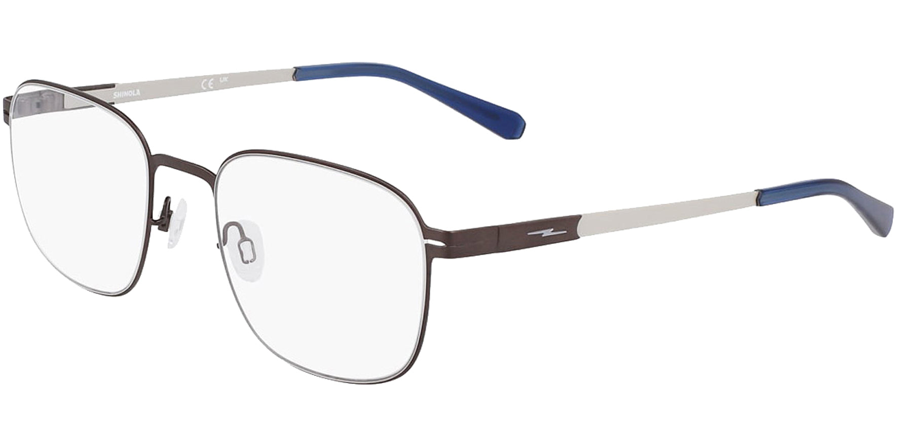 Shinola Flexon Curvy Soft Square Titanium Eyeglass Frame