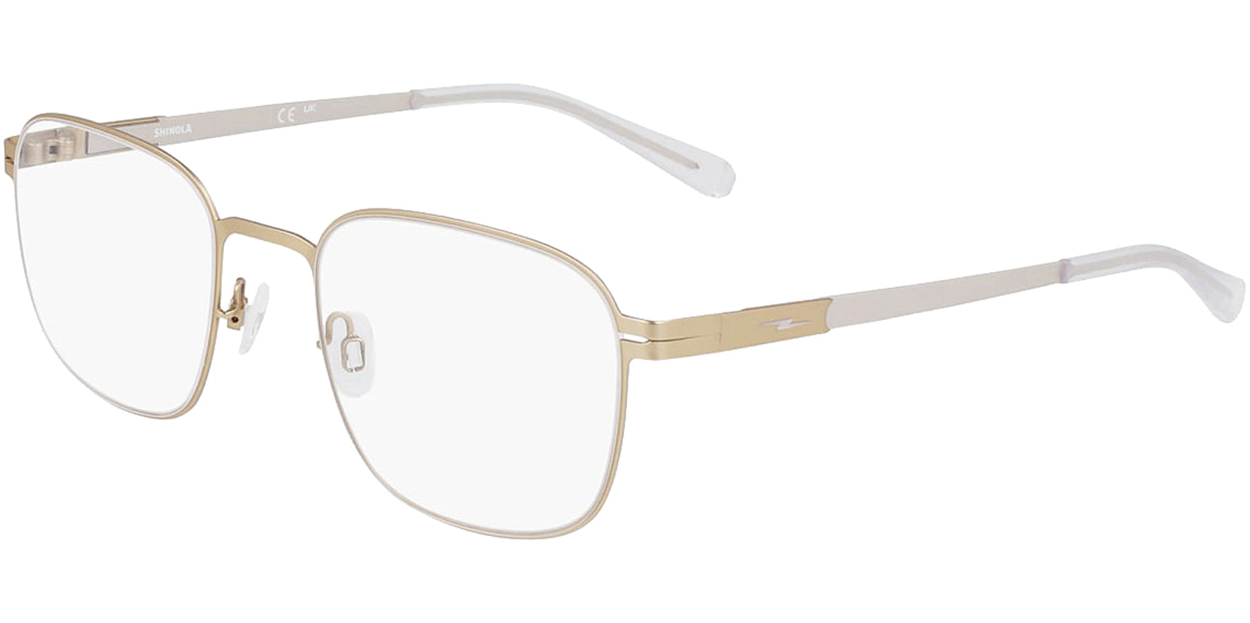 Shinola Flexon Curvy Soft Square Titanium Eyeglass Frame