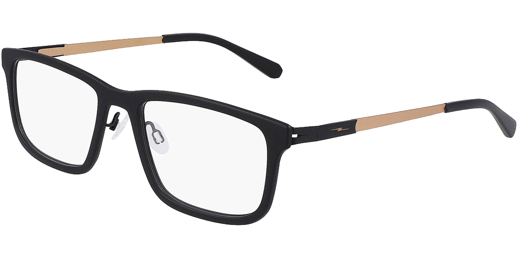 Shinola Flexon Rectangle Titanium Eyeglass Frame w/ Acetate Front