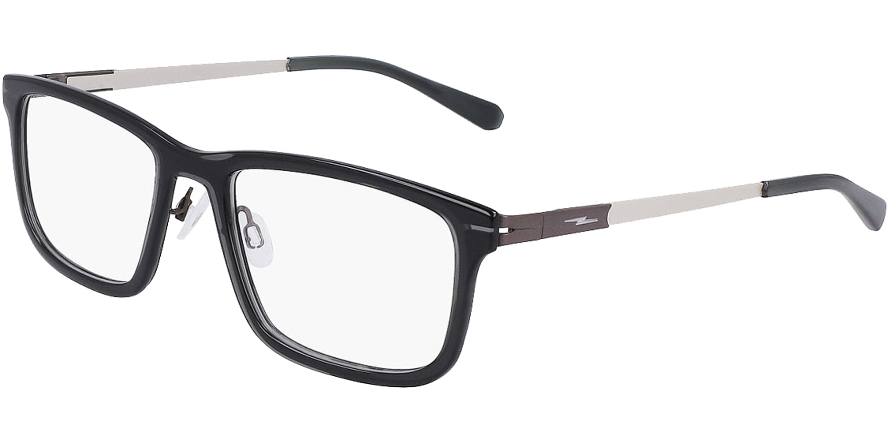 Shinola Flexon Rectangle Titanium Eyeglass Frame w/ Acetate Front